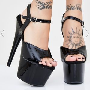 Platform pleaser heels